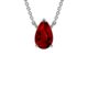 Shop Ruby Pear Classic Solitaire Pendant (0.90cts.)