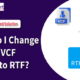 Export VCF file to RTF Format