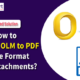Convert OLM to PDF for free