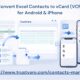 Convert Excel Contacts to vCard (VCF) for Android & iPhone