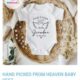 Personalised Baby Vest for Pregnancy Announcements Moments UK