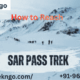 Sar pass trek kasol