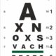 Medical Snellen Eye Chart 8 Line for Professionals