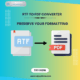 Buy RTF to PDF Converter for Easy Conversion
