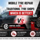 Mobile Tyre Repair vs Traditional Tyre Shops | Singapore Guide